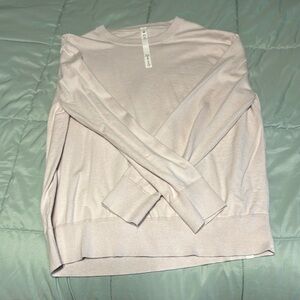 Lululemon Cotton-Cashmere Blend Sweater, Size 16, White Opal